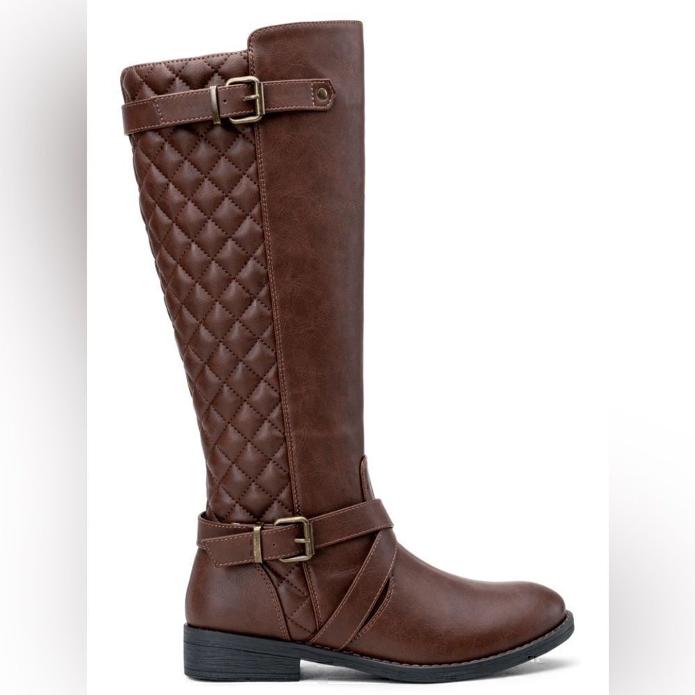 Women's 950+951 Knee High Riding Boots Metal Buckle Calf Boot - Picture 3 of 6